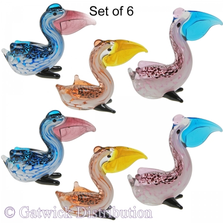 Pelicans - Set of 6