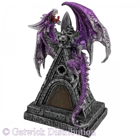 Purple Dragon on Castle Roof